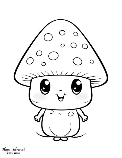 Cartoon Mushroom 1 - free coloring page | Diseños de arte bordados a mano, Arte y diseño ...