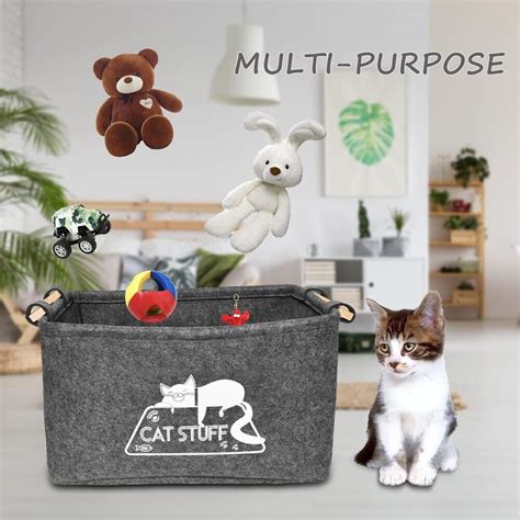 Modern Cat Toy Storage Basket - CatGlamour.com