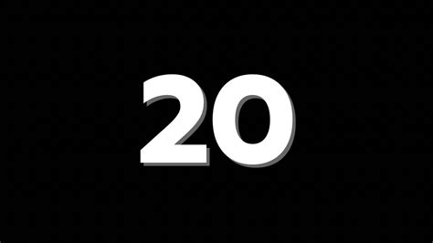 20 Second Countdown Timer With Sound Effect - YouTube