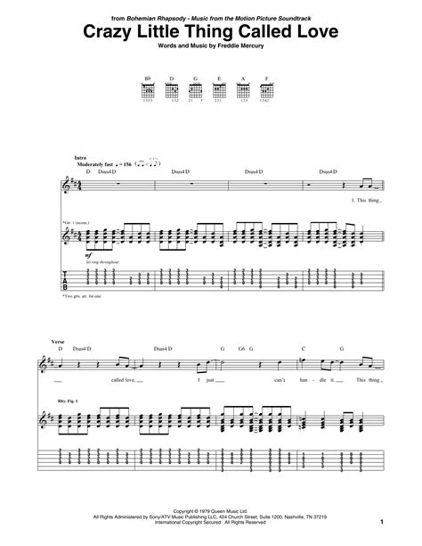 Crazy Little Thing Called Love | Sheet Music Direct