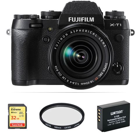 FUJIFILM X-T1 Mirrorless Digital Camera with 18-55mm Lens and