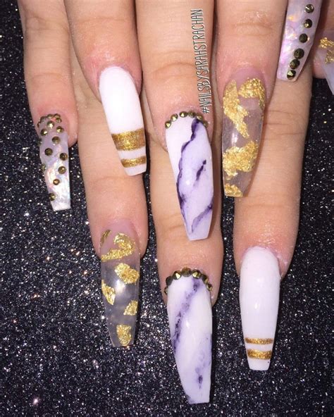 24 K Gold Leaf Nails | Nails, Beauty, Gold leaf