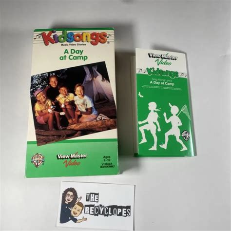 VINTAGE KIDSONGS A Day At Camp VHS 1990 View-Master Video Sing-a-Long mit Text EUR 22,37 ...