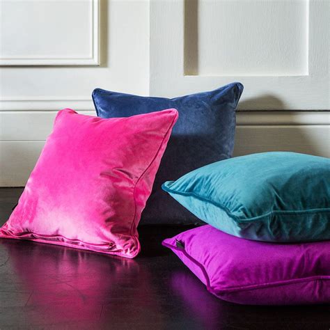 Buy A by AMARA Velvet Pillow - Grape - 60x60cm | AMARA | Velvet cushions, Magenta bedrooms ...