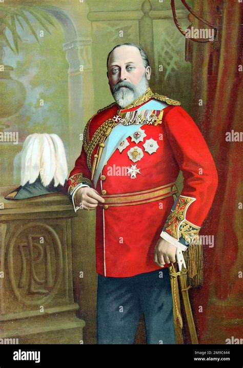 King Edward VII in uniform Stock Photo - Alamy