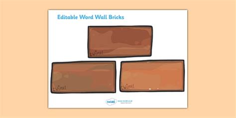 👉 Brick Template Printable - Brick Template for Teachers