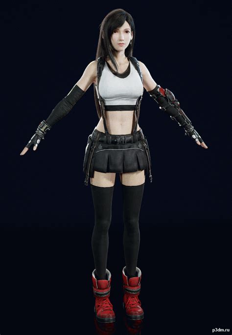 Final Fantasy VII Remake - Tifa 3D models