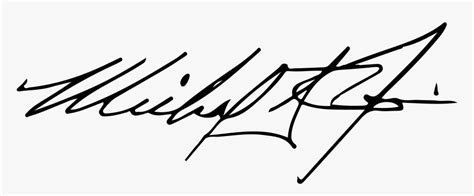 Michael Jordan Signature Png - Famous Signature Png, Transparent Png ...