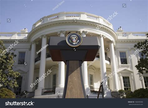 Presidential Seal On Podium Front South Stock Photo (Edit Now) 106049390