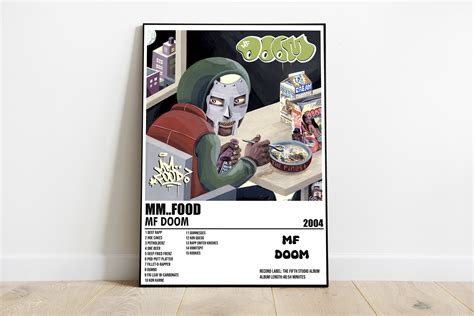 MF Doom Mm Food Album Cover Print Poster Digital Download Digital Album ...