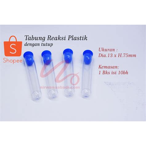 Jual Tabung reaksi plastik bertutup Dia.13x75mm | Shopee Indonesia