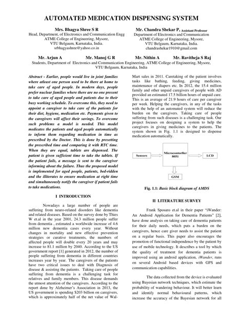 (PDF) Automated medication dispensing system