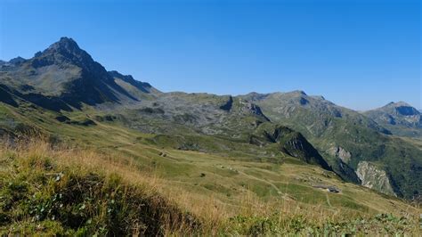 Mountain Slope Bushes Grass Landscape Blue Sky Background 4K HD Nature Wallpapers | HD ...