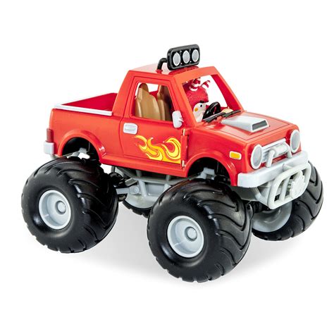 Buy Oddbods Action Vehicle - Fuse's Monster Truck - Push Powered Toy Car For Kids With Front ...