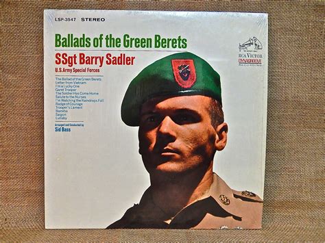 Sgt. BARRY SADLER of the Green Berets Ballads by thevinylfrontier