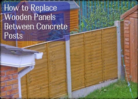 How to Replace Fence Panels Between Concrete Posts - Dengarden