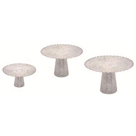 Metal Galvanized Decorative Risers - Set of 3 | Galvanized, Galvanized ...