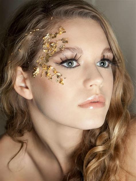 The School of Professional Makeup Ltd. #gold #fantasy | Makeup, Gold makeup, Festival makeup glitter