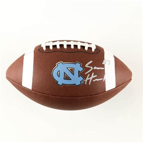 Sam Howell Signed North Carolina Tar Heels Logo Football (JSA ...