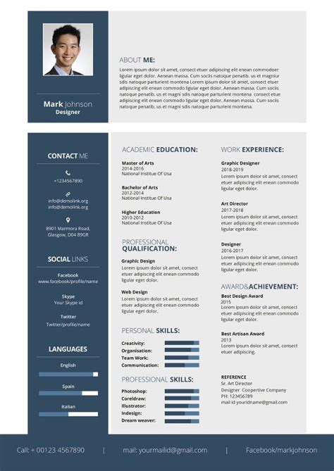 Graphic Designer Resume Template - 21+ Word, PDF Format Download ...