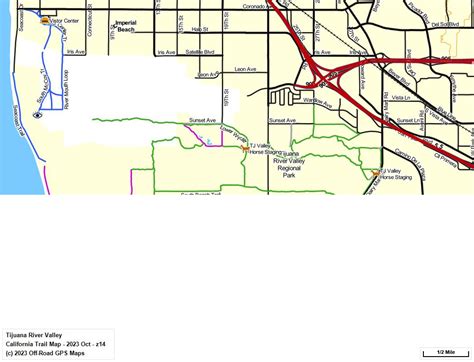 Tijuana River Valley County Park - California Trail Map