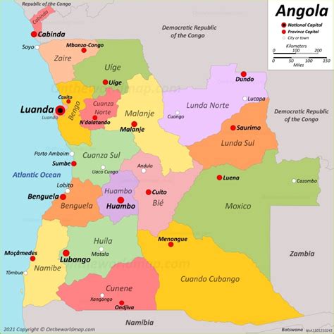 Angola Map | Detailed Maps of Republic of Angola