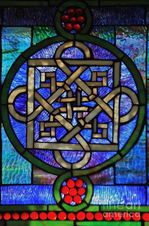 Celtic Stained Glass 1 Photograph by Marcus Dagan