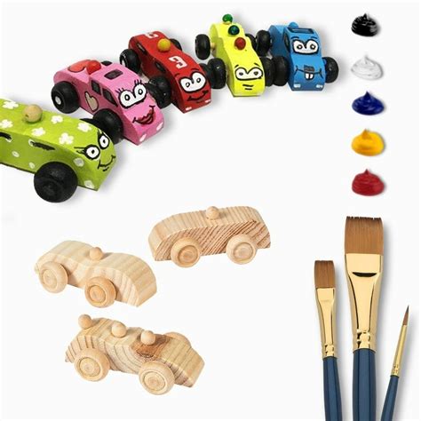 Deluxe Wooden Toy Car Painting Kit - Walmart.com - Walmart.com