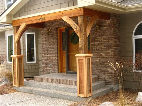 Cedar Wrapped Front Porch Columns — Randolph Indoor and Outdoor Design