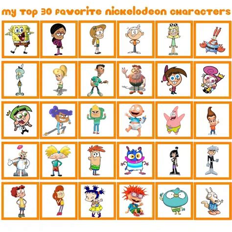 My Top 30 Favorite Nickelodeon Characters | Nickelodeon, Nicktoons, Character