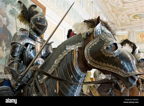 The medieval knight. St. Petersburg. Russia Stock Photo - Alamy