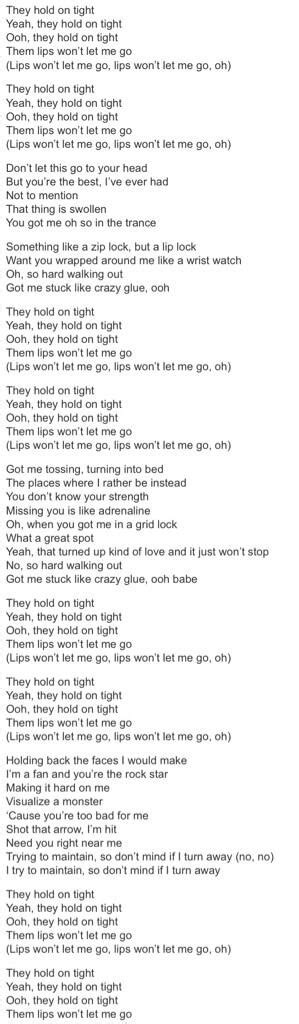 Hold Tight lyrics !!!!!!!*____________* | Lyrics, Love songs, All about ...