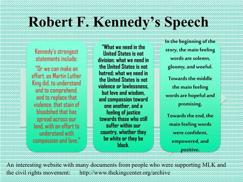 PPT - Robert F. Kennedy’s Speech PowerPoint Presentation, free download - ID:2446990