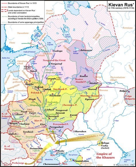 Kievan Rus XIcent | Mappe, Storia, Geografia