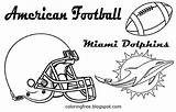 Miami Dolphins Helmet Coloring Page Pages sketch template