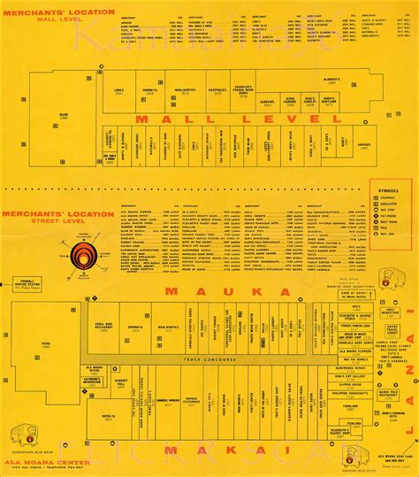 Ala Moana Center Map - Sadye Conchita