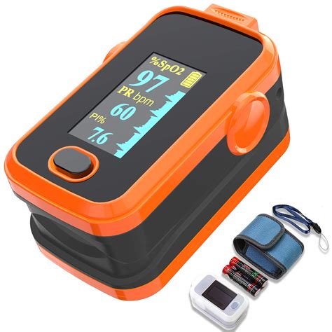 Buy Pulse oximeter fingertip with Plethysmograph and Perfusion Index ...