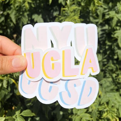 Custom College Stickers University Stickers - Etsy