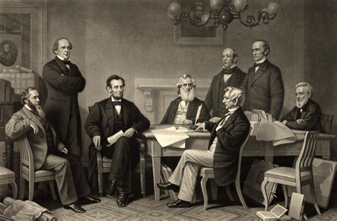 Abraham Lincoln At The First Reading Of The Emancipation Proclamation - July 22 1862 Photograph ...