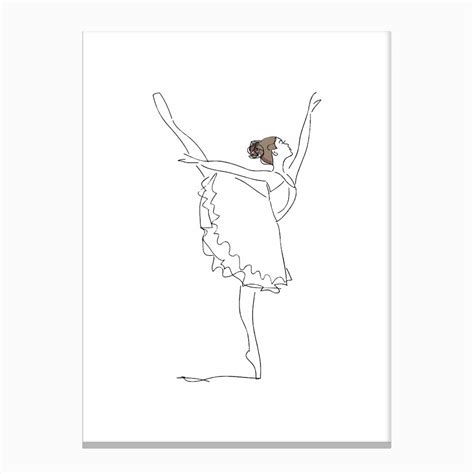 Ballet Line Art Art Print | Fast shipping | Fy