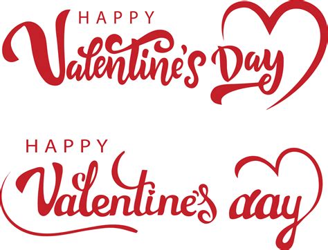 Lettering Happy Valentines Day banner. Valentines Day greeting card template with typography ...