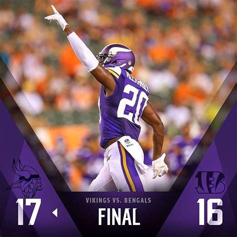 Vikings vs Bengals. Touchdowns by Charles Johnson and C. J. Ham, also a ...