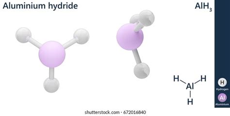 Structural Chemical Formula Molecular Structure Aluminium Stock Illustration 672016840 ...