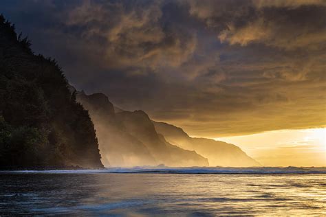 Kee Beach Sunset Kauai Photograph by Pierre Leclerc Photography - Fine ...