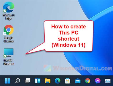 How to Create "This PC" Shortcut on Desktop in Windows 11