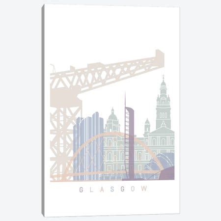 Glasgow Skyline Poster Canvas Artwork by Paul Rommer | iCanvas