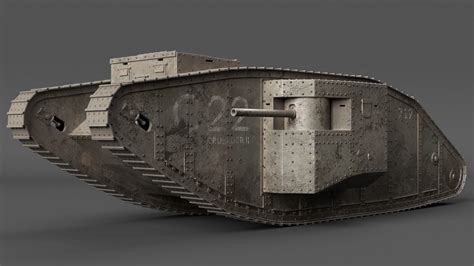 Mark 1 Tank WW1 3D asset | CGTrader