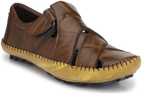 Buy Big Fox Sandals For Men ( Brown ) Online at Low Prices in India ...