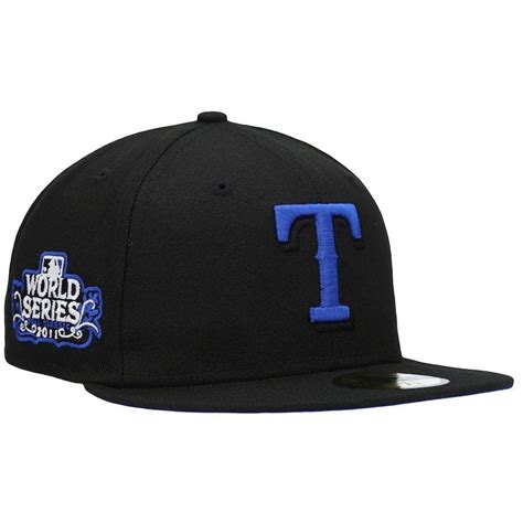 New Era Texas Rangers Black World Series 2011 World Series Patch Royal