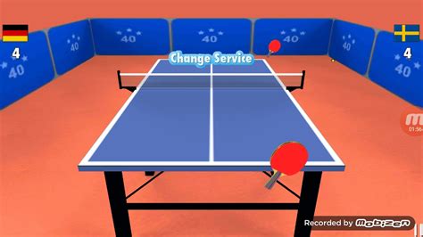 Table tennis 3d gameplay 1 match - YouTube